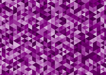 Obraz premium Abstract geometric arranged low poly style vector illustration graphic background. Violet random color Abstract triangle vector. 