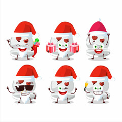 Santa Claus emoticons with white love ring box cartoon character