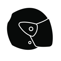 Helmet motorcycle icon. safety symbol. vector illustration
