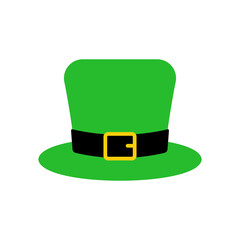 Vector Leprechaun Hat on White Background