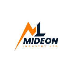 M I  letter design logo logotype icon concept classic elegant style look vector