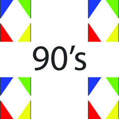 abstract background illustration for 90's 