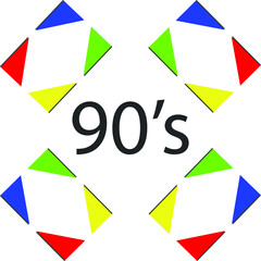 abstract background illustration for 90's 