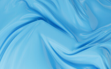 Flowing cloth, wave pattern, 3d rendering.