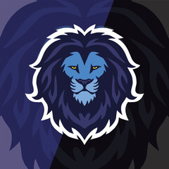 Lion Head Logo Esports Sport Game Mascot Vector Design Template Art