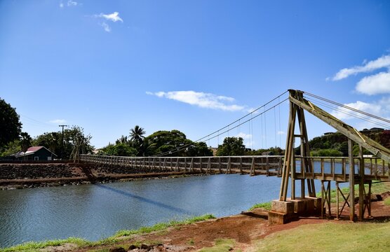 Swinging Bridge, Hanapepe, Kauai, Hawaii