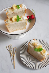 slice of cake in a plate