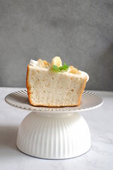 slice of cake in a plate