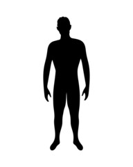 silhouette man standing