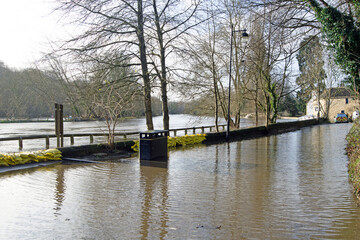 Sprotbrough Flash flooded, in February, 2022.