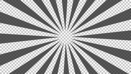 Fototapeta premium Black comic book transparent background