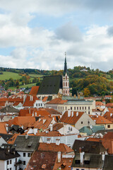 Fototapeta na wymiar City view of Český Krumlov, Czech Republic