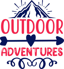 Adventures and Outdoors Svg  design