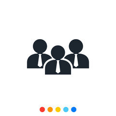 Vector icon of Group of people.