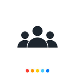 Vector icon of Group of people.