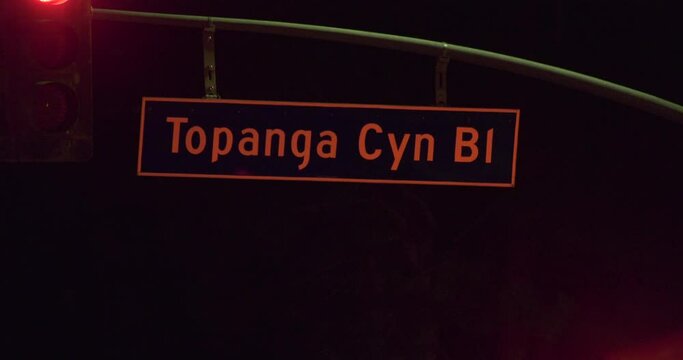 Topanga canyon boulevard street sign