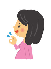 妊娠　妊婦　マタニティ　三頭身