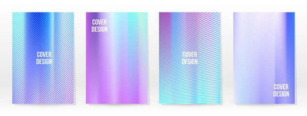 Holographic Poster Set Iridescent Technology Cover