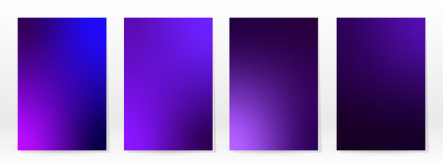 Minimal Poster. Pastel Soft. Violet Gradient Set.