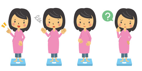 妊娠　妊婦　マタニティ　三頭身