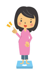 妊娠　妊婦　マタニティ　三頭身