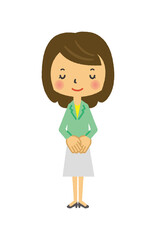 人　三頭身　イラスト