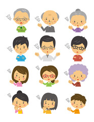 人　三頭身　イラスト