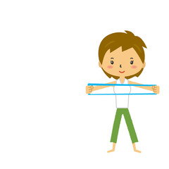 人　三頭身　イラスト