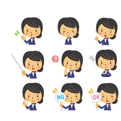 人　三頭身　イラスト