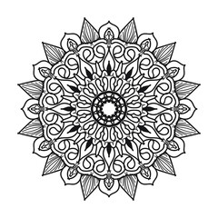 Mandalas for coloring book. Decorative round ornaments.