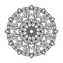 Mandalas for coloring book. Decorative round ornaments.