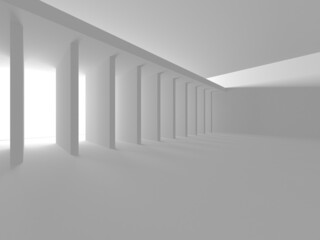 White Modern Background. Abstract Building Concept