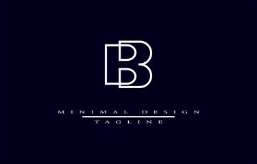 BB Minimal design vector art Illustration