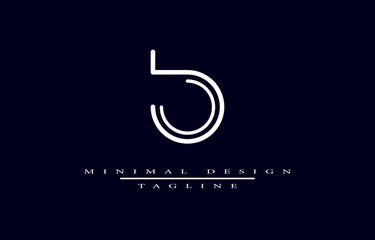 BB MINIMALIST LOGO MONOGRAM VECTOR ART ILLUSTRATION