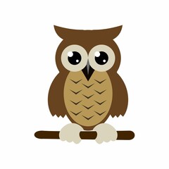 Vector illustration of an owl.