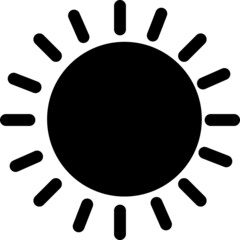sun icon. Vector illustration on white background..eps