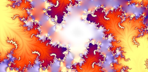 Abstract Fractal background futuristic design illustration