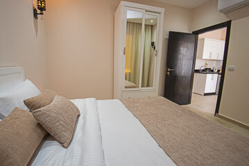 Interior design of bedroom in house