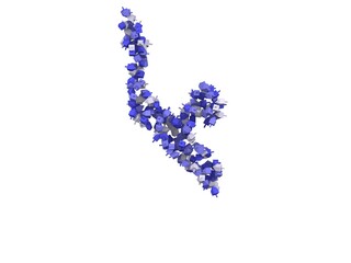 Hebrew Dreidel Themed Font Letter