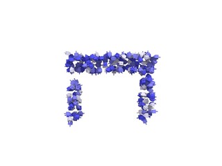 Hebrew Dreidel Themed Font Letter