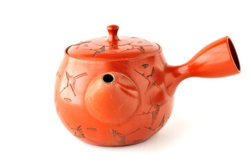 常滑焼千羽鶴の急須