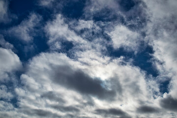 Obraz premium Fractus clouds on blue sky