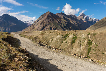 Road to Zanskar valley in summer season, Ladakh region in northern India