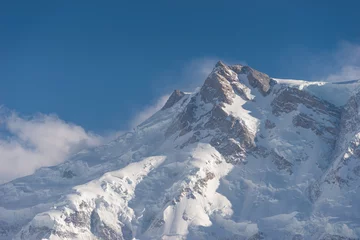 Fotobehang Nanga Parbat Nanga Parbat, de negende hoogste bergtop ter wereld in het Himalaya-gebergte, Noord-Pakistan