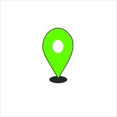 location icon. Pin icon, map pin icon vector isolated