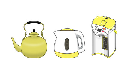 やかん、電気ケトル、電気ポット