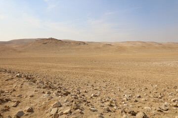 The pyramids desert