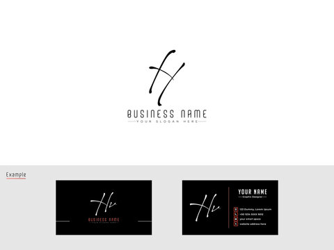 Initial Signature IT Logo, Stylish It Letter Type Logo And Business Card Design For Business