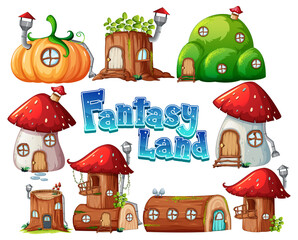 Set of fairy tales cartoon characters