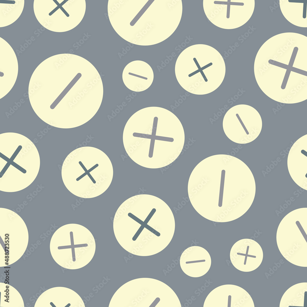 Poster calculate symbols vector seamless repeat pattern print background